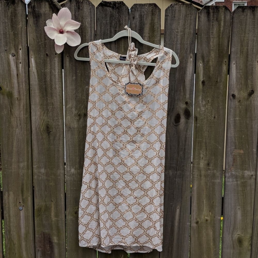 Blossom Boutique modern Metallics Gold Cover Up
